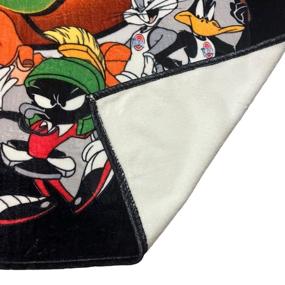 Vintage Space Jam Warner Brothers 49x57 Soft Throw Blanket - Picture 7 of 9